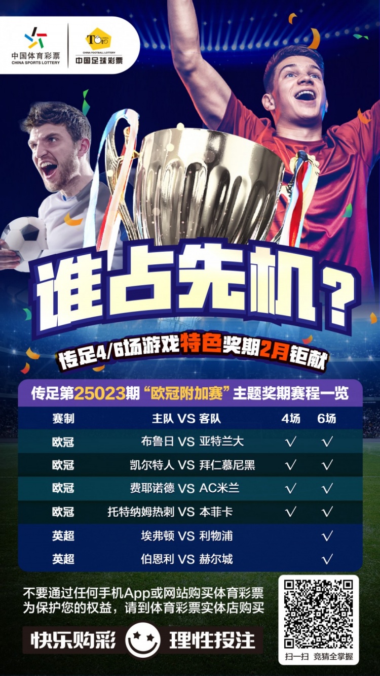  誰占先機？！傳足特色獎期第25023期聚焦歐冠附加賽
