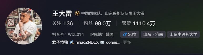 事出突然？泰山賽前幾小時亞冠退賽，王大雷社媒IP還顯示在韓國