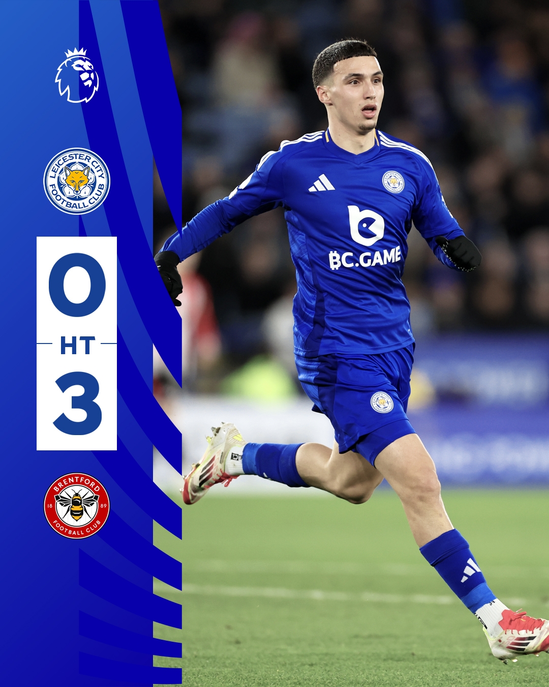  半場(chǎng)0-3！萊斯特若不進(jìn)球輸球，將主場(chǎng)6連敗0進(jìn)球創(chuàng)歷史最糟戰(zhàn)績(jī)