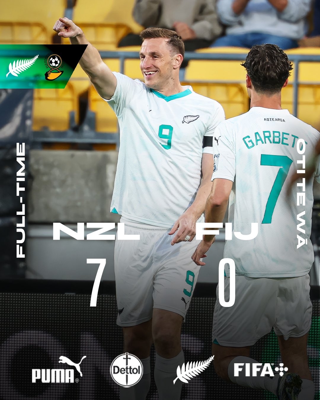  距世界杯一步之遙！新西蘭7-0進(jìn)大洋洲決賽，其FIFA排名高國足1位