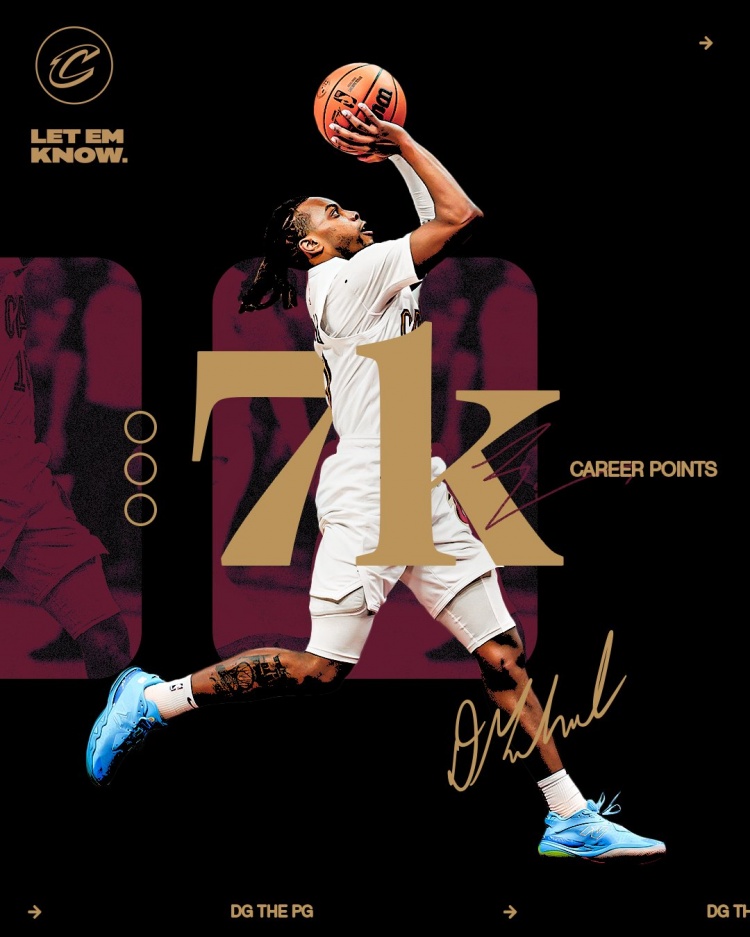  未來可期！加蘭騎士生涯得分達(dá)到7000分 隊史第11位！