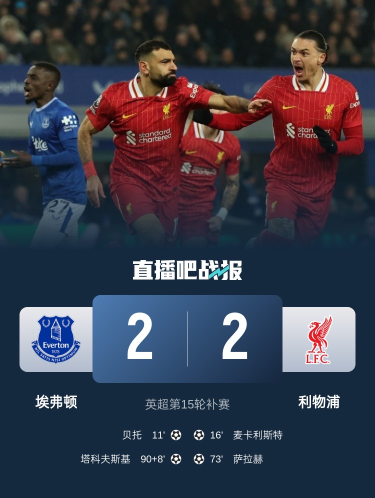  劉語熙評默西塞德德比：場面勝過比分，奧利弗又一次當“主角”